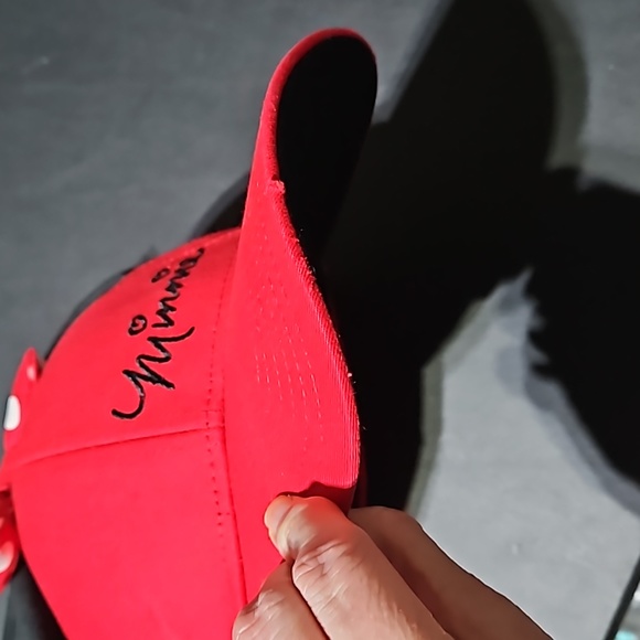 Disney 🎄 Adult Minnie Mouse Ear Red Baseball Cap NWOT - Picture 7 of 8